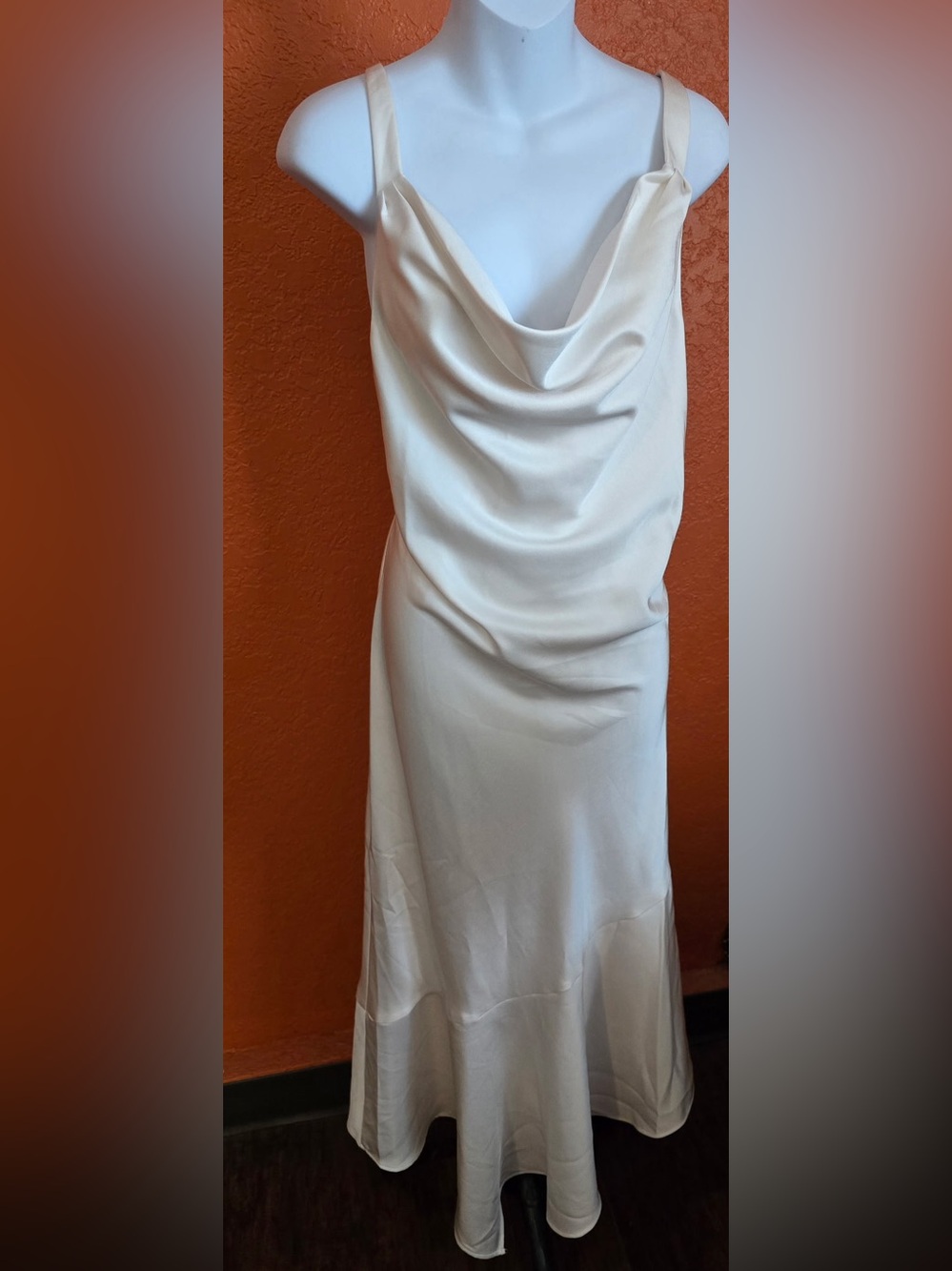 Kenneth Cole Cream Strapless Slip Dress